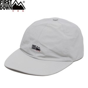 FIRST DOWN CAP TASLAN NYLON ファーストダウン キャップ ナイロンタスラン メンズ レディース GREY グレー F651006-03【追跡可能メール