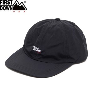 FIRST DOWN CAP TASLAN NYLON ファーストダウン キャップ ナイロンタスラン メンズ レディース BLACK ブラック F651006-06【追跡可能メー