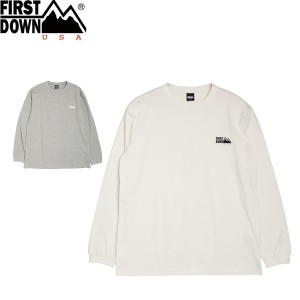 FIRST DOWN LOGO L/S TEE COTTON JERSEY ファーストダウン ロゴ ロングスリーブ Tシャツ コットンジャージ メンズ レディース F671008