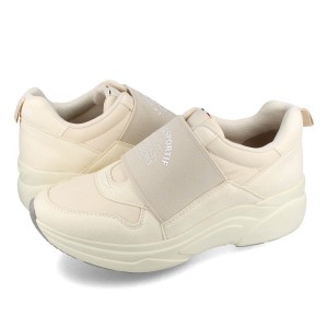 le coq sportif LCS BOULOGNE SP ルコック スポルティフ LCS ブローニュ スリッポン レディース ローカット SILK BEIGE ベージュ ql3wjc5