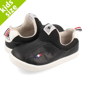 le coq sportif LA ROLAND F 【ENFANT】 ルコック スポルティフ LA ローラン F BLACK/WHITE キッズ スニーカー 子ども 子供 靴 スリッポ