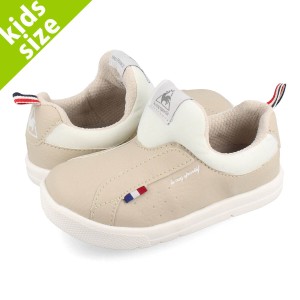 le coq sportif LA ROLAND F 【ENFANT】 ルコック スポルティフ LA ローラン F MILK BEIGE キッズ スニーカー 子ども 子供 靴 スリッポン