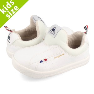 le coq sportif LA ROLAND F 【ENFANT】 ルコック スポルティフ LA ローラン F WHITE/NAVY キッズ スニーカー 子ども 子供 靴 スリッポン