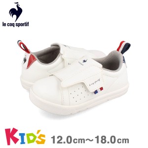 le coq sportif LA ROLAND II F ルコック スポルティフ ラ ローラン II F 子供靴 ベルクロ MADE IN JAPAN 日本製 ベビー 子ども WHITE/BB