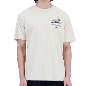 NEW BALANCE NB CAF NB S/S TEE ニューバランス NB CAF NB ショートスリーブ Tシャツ BONE ベージュ mt31561 【追跡可能メール便・日時指