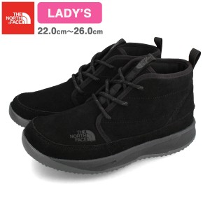 THE NORTH FACE W NUPTSE CHUKKA SUEDE ノースフェイス ヌプシ チャッカ スエード レディース BLACK/BLACK(KK) ブラック nfw02373