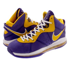 NIKE LEBRON VIII QS COURT PURPLE/UNIVERSITY GOLD 【LAKERS】