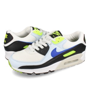 NIKE WMNS AIR MAX 90 ナイキ ウィメンズ エア マックス 90 レディース SUMMIT WHITE/RACER BLUE/VOLT/BLUE TINT/BLACK/LT BONE ホワイト