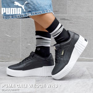 PUMA CALI WEDGE WNS プーマ カリ ウェッジ ウィメンズ BLACK/WHITE 373438-02