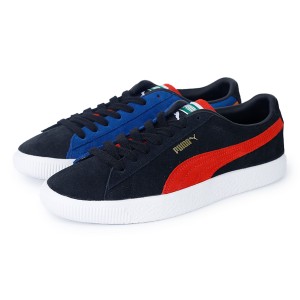 PUMA SUEDE VTG TEAMS プーマ スウェード ヴィンテージ チームス メンズ スニーカー ローカット BLACK/BURNT RED/BLAZING ブラック レッ