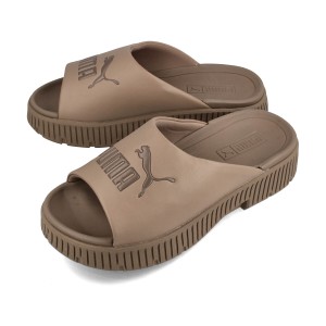 PUMA DINARA SLIDE WMNS プーマ ディナーラ スライド ウィメンズ レディース サンダル 厚底 TOTALLY TAUPE ブラウン 388960-02