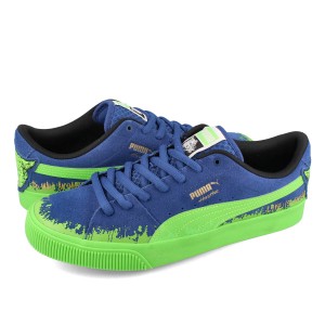 PUMA SUEDE SKATE HIROTTON プーマ スウェード スケート ヒロットン LIMOGES/FLUO GREEN ブルー グリーン 389991-01