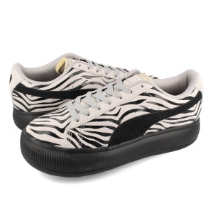 PUMA SUEDE MAYU ANIMAL WMNS プーマ スウェード マユ アニマル ウィメンズ レディース ローカット 厚底 FEATHER GRAY/BLACK ブラック 39