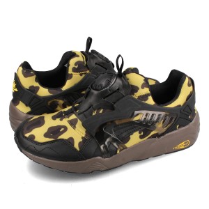 PUMA DISC BLAZE LEOPARD プーマ ディスク ブレイズ レオパード メンズ レディース ローカット LIGHT STRAW/CHOCOLATE ブラック 391960-0