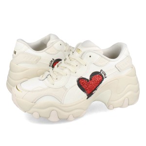 PUMA PULSAR WEDGE WNS HEART プーマ パルサー ウェッジ ウィメンズ ハート レディース FROSTED IVORY/FOR ALL TIME RED ベージュ 398674