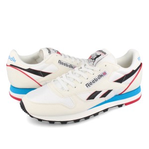 Reebok CLASSIC LEATHER リーボック クラシック レザー メンズ スニーカー ローカット CHALK/CORE BLACK/ALWAYS BLUE チョーク ブラック 