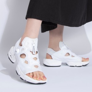 Reebok INSTAPUMP FURY SANDAL ZIP リーボック インスタポンプ フューリー サンダル ジップ レディース サンダル FTWR WHITE/CORE BLACK/