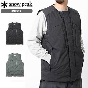 SNOW PEAK FR 2L DOWN VEST スノーピーク エフアール 2L ダウン ベスト メンズ レディース 秋冬 アウター ジャケット 中綿 BLACK FORESTG