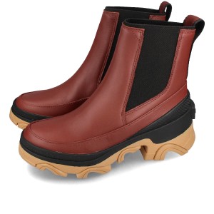 SOREL BREX BOOT CHELSEA WP ソレル ブレックス ブーツ チェルシー ウォータープルーフ レディース SPICE/BLACK ブラウン nl4302-681