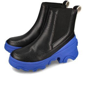 SOREL BREX BOOT CHELSEA WP ソレル ブレックス ブーツ チェルシー ウォータープルーフ レディース BLACK/COBALT BLUE ブラック nl4303-0