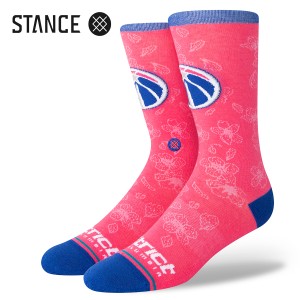 STANCE SOCKS WIZARDS CE 2023 スタンス ソックス ウィザーズ CE 2023 メンズ 靴下 PINK ピンク 【NBA CITY EDITION】 A545D22WAS#PNK 【