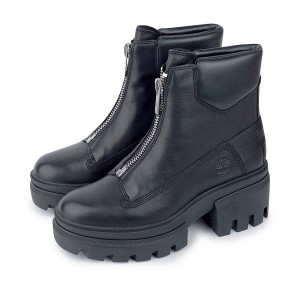 TIMBERLAND EVERLEIGH FRONT ZIP BOOT ティンバーランド エヴァーリー フロントジップ ブーツ レディース ブーツ BLACK FULL GRAIN ブラ