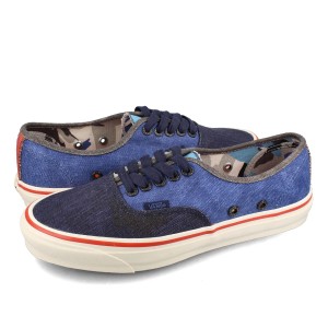 VANS VAULT OG AUTHENTIC LX NIGEL CABOURN バンズ ボルト OG オーセンティック LX ナイジェル・ケーボン メンズ ローカット NAVY/MIX ネ