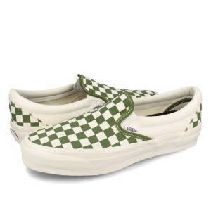 VANS SLIP-ON REISSUE 98 バンズ スリッポン リイシュー 98 メンズ レディース LX CHECKERBOARD PESTO ブラウン VN000CSECIB