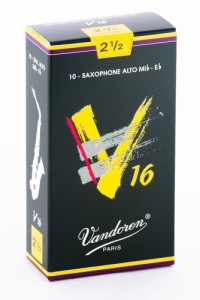 バンドーレン アルトサックスリード V16 :2-1/2 (10枚入)(中古品)