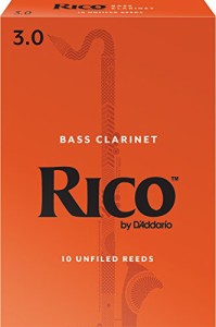 RICO リード バスクラリネット 強度:3(10枚入)アンファイルド REA1030(中古品)