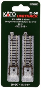 KATO Nゲージ 車止め線路B 62mm 2本入 20-047 鉄道模型用品(中古品)