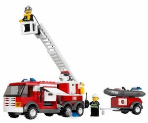 レゴ (LEGO) シティ はしご車 7239(中古品)の通販はau PAY マーケット