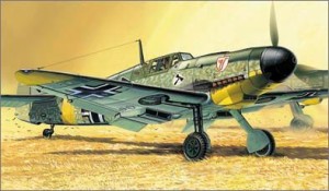 ファインモールド 1/72 ドイツ空軍 メッサーシュミット Bf109 F-4 プラモデ(中古品)