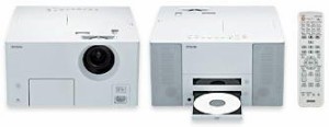 EPSON dreamio 一体型プロジェクタ EMP-TWD1(液晶, 854x480x3, 1200ルーメ (中古品)