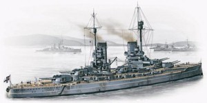 ICM 1/350 ドイツ軍 弩級戦艦 ケーニッヒ プラモデル S001(中古品)