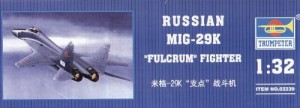 トランペッター 1/32 ミコヤン MiG-29K ファルクラムK型 プラモデル(中古品)