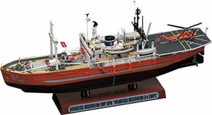 ハセガワ 1/350 海上保安庁 南極観測船 宗谷 第三次南極観察隊 プラモデル (中古品)