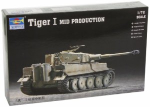 トランペッター 1/72 ドイツ軍 タイガー1型 中期型 07243 プラモデル(中古品)