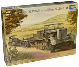 トランペッター 1/72 18tハーフトラック&Sd.Ah.116トレーラー 07275 プラモ(中古品)