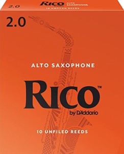 RICO リード アルトサクソフォーン 強度:2(10枚入)アンファイルド RJA1020(中古品)