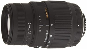 SIGMA 望遠ズームレンズ 70-300mm F4-5.6 DG MACRO ニコン用 フルサイズ対 (中古品)