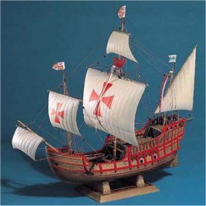 青島文化教材社 大型帆船 No.06 1/60 サンタマリア(中古品)の