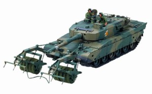 タミヤ 1/35 ミリタリーミニチュアシリーズ No.236 陸上自衛隊 90式戦車 マ(中古品)