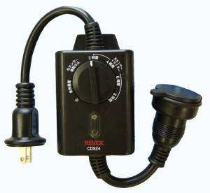 リーベックス(Revex) コンセント 光センサー付き タイマーコンセント CDS24（中古品）