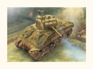 1/35 M4シャーマン中戦車 75mm砲搭載型 “ノルマンディ上陸作戦” プラモデ(中古品)