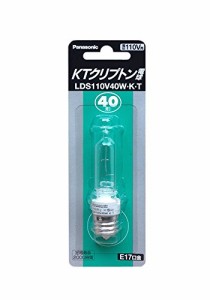 パナソニック KTクリプトン電球 40W E17口金 LDS110V40WKT（中古品）