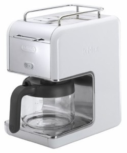 DeLonghi kMix(ケーミックス) ドリップコーヒーメーカー ホワイト 【6杯用 (中古品)