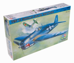 ホビーボス 1/48 エアクラフトシリーズ F6F-3 ヘルキャット初期型 プラモデ(中古品)