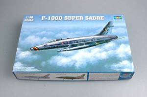 トランペッター 1/48 アメリカ空軍 F-100D スーパーセイバー プラモデル(中古品)