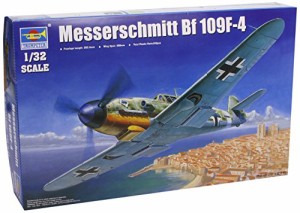 トランペッター 1/32 ドイツ軍 メッサーシュミット Bf109F-4 プラモデル(中古品)